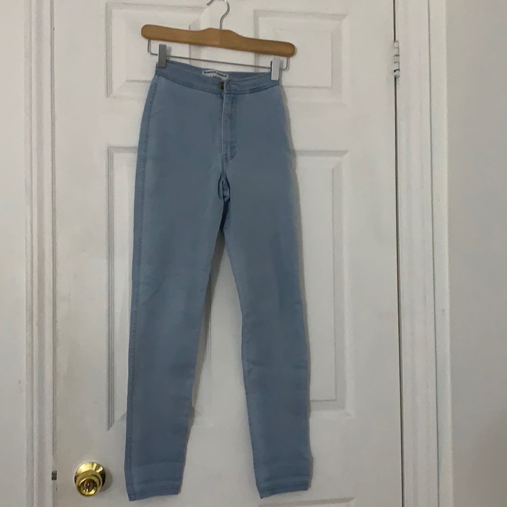 American Apparel high waisted jeans